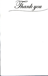 Thank you - Ivory Linen Gold Foil, Embossed, Doublesided Letterhead, A4, 100 g  /Pk 10