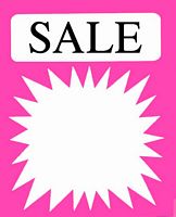 "SPECIAL" Splash Signs, 100 /Pk 50x60mm