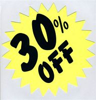 Assorted Fluorescent Stars - 30% Off, 20/Pk Large
