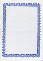 Conventional Blue Certificate A4, 25/Pk