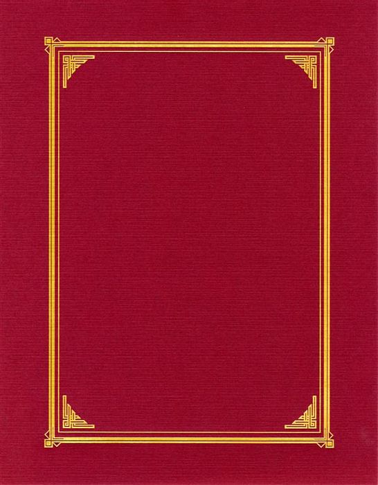 Document Covers - Linen Burgundy 3 /Pk