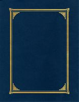 Document Covers - Linen Blue 3 /Pk