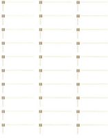 Capital Mailing Labels - Gold Foil