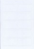 Duet (Embossed) White Business Cards 150/Pk